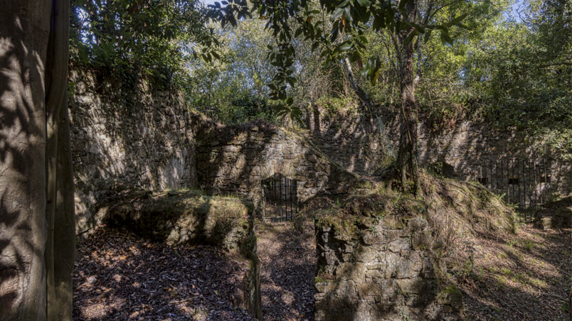 Interior del fuerte de Ametzagaina