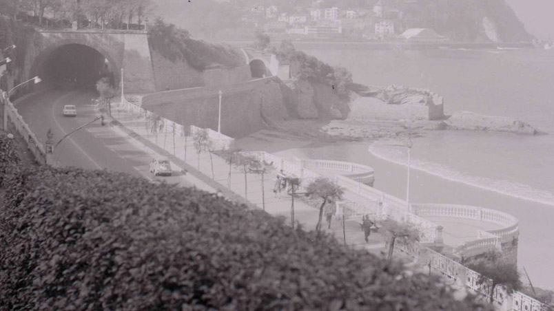 Paseo de Miraconcha en las inmediaciones del Palacio de Miramar