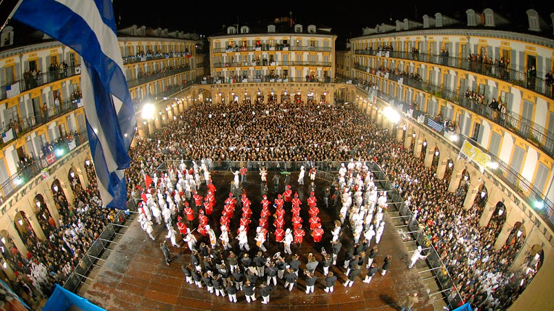 Arriada en la Plaza de la Constitución