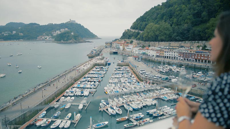 Vista puerto Donostia