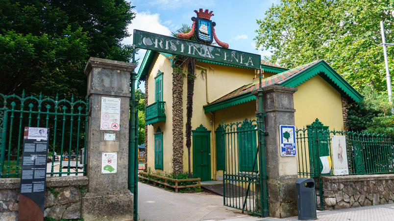 Entrance to Cristina Enea park