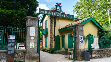 Entrance to Cristina Enea park
