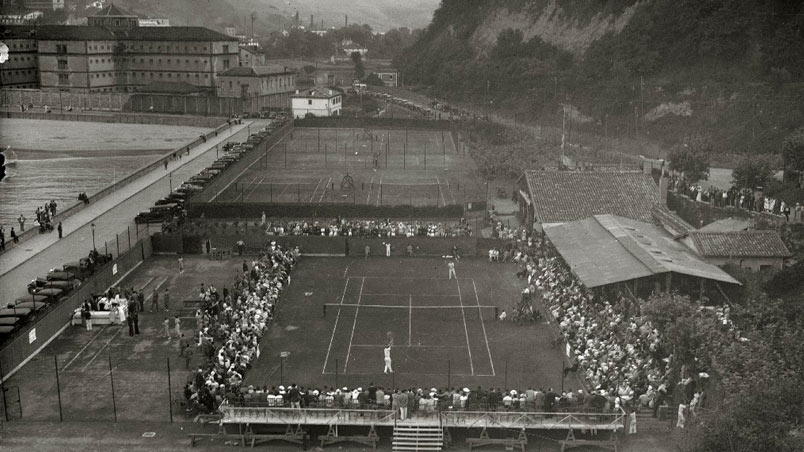 Tenisa. Ondarretako Tenis Klubaren bista orokorra