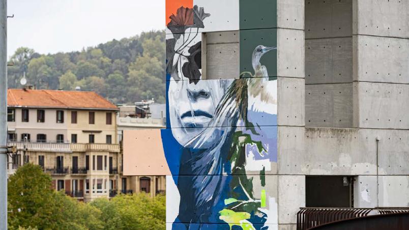 Fresque de Gladys par l'artiste Udane Juaristi