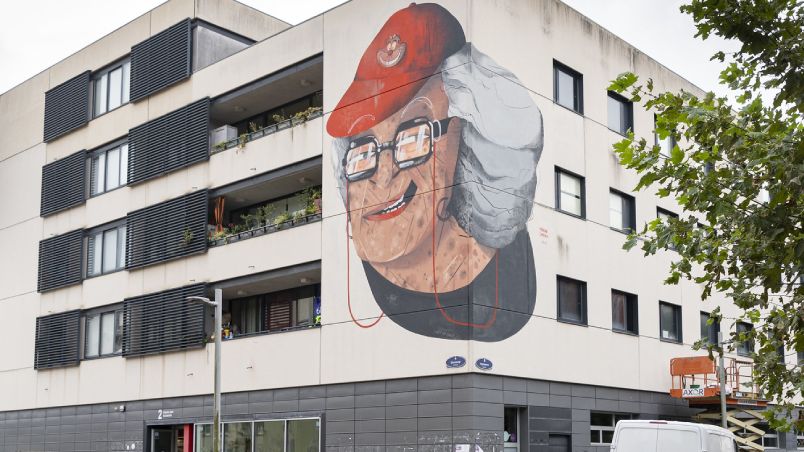 Fresque Amonas de l'artiste Marina Capdevila