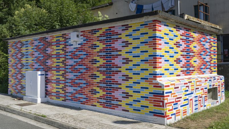 Fresque Caja de colores de l'artiste Stephen Webb