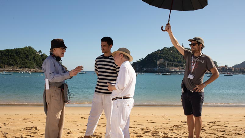 Woody Allen en la playa de la Concha