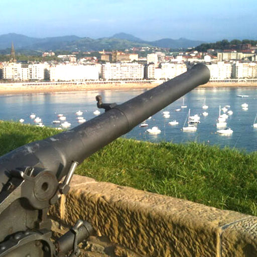 Vista de San Sebastián desde Urgull