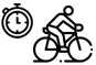Icône de temps de vélo