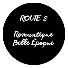 Belle Époque sculpture route trought Romantic area