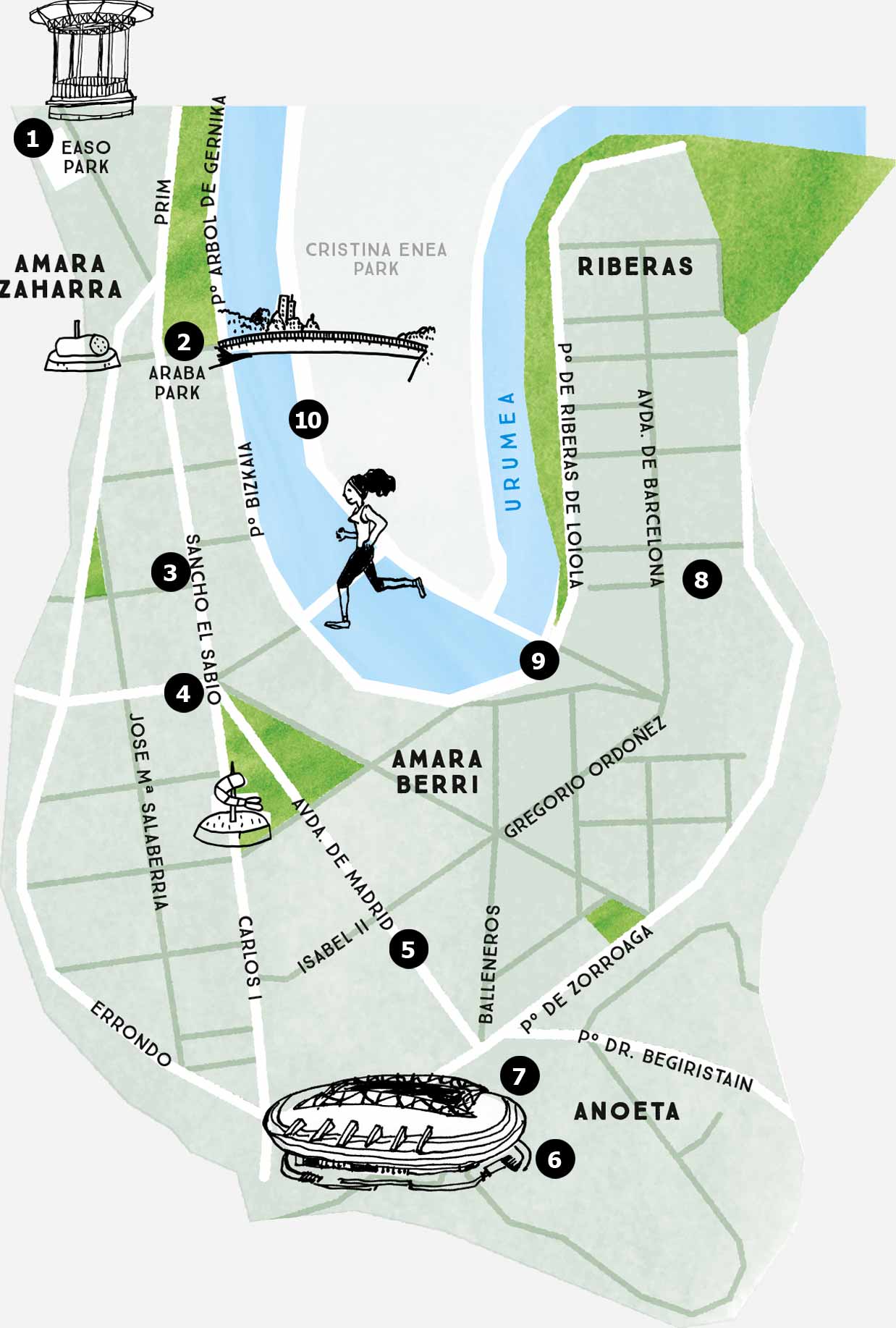 Amara neighbourhood map