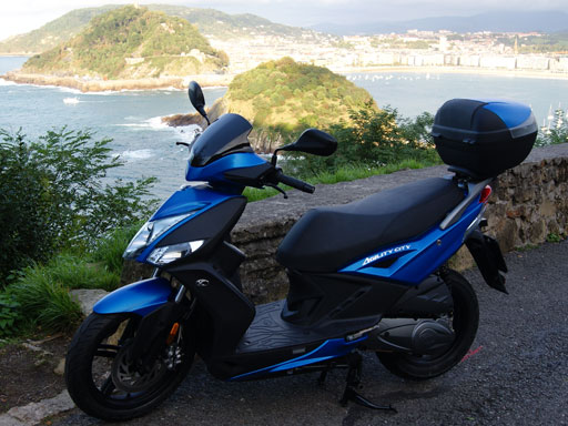Kymco Agility City 125 cc de Rental Moto Donostia
