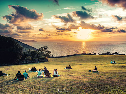 Pique-nique au coucher du soleil à Igeldo