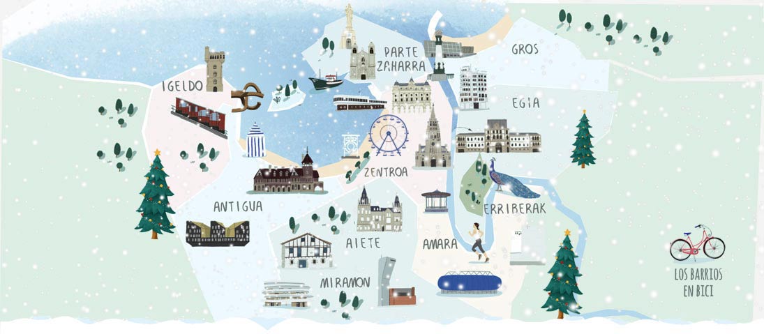mapa barrios navidad