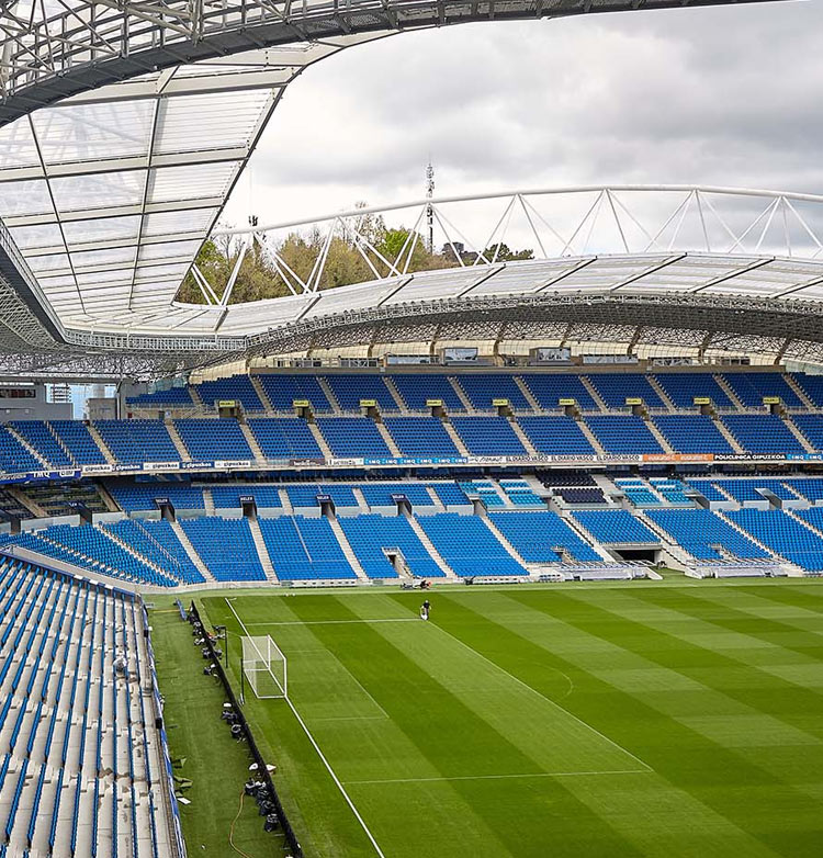 Foto aerea del Estadio de Anoeta