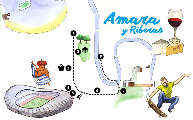 Amara mapa de recorrido